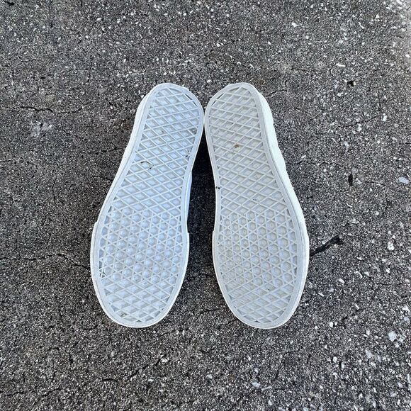 Vans Slip On Shoes Womens 8 Classic White Custom Painted Sneakers Low Top - Picture 13 of 16